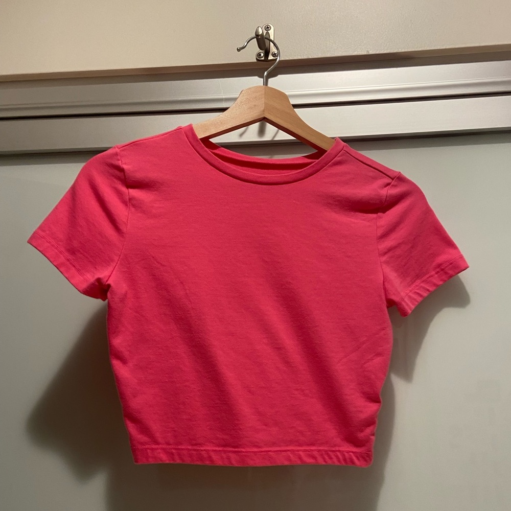 cute hot pink crop top